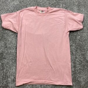 Vintage fruit of loom shirt mens L Preshrunk Heavy Singlestitch Crew neck  blank